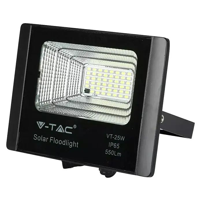 Solarna vanjska zidna LED svjetiljka - Aluminij, Neutralno bijelo - Dijagonalni pogled