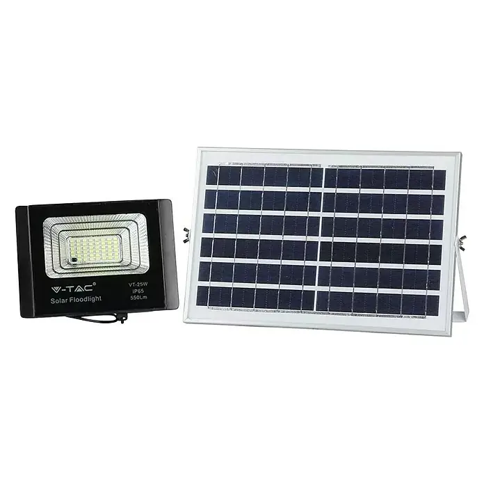 Solarna vanjska zidna LED svjetiljka - Aluminij, Neutralno bijelo - Pogled sprijeda