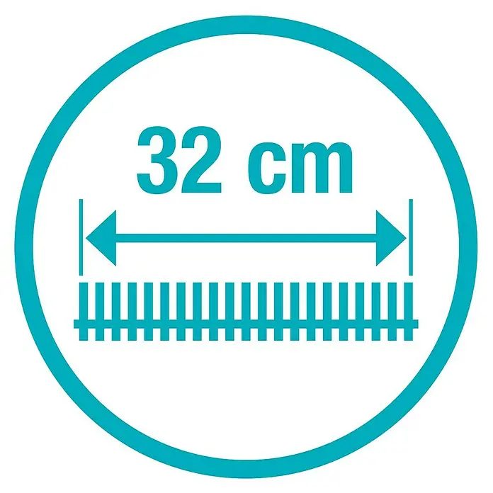 Gardena Akku-Rasenmäher PowerMax 32/36V P4A - 36 V, 2 Akkus, 2,5 Ah, Schnittbreite: 32 cm - Skizze