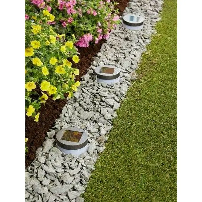 Lámpara solar Avignon - Ø x Al: 9 x 12 cm, IP33, Negro/Blanco - Foto ambiente