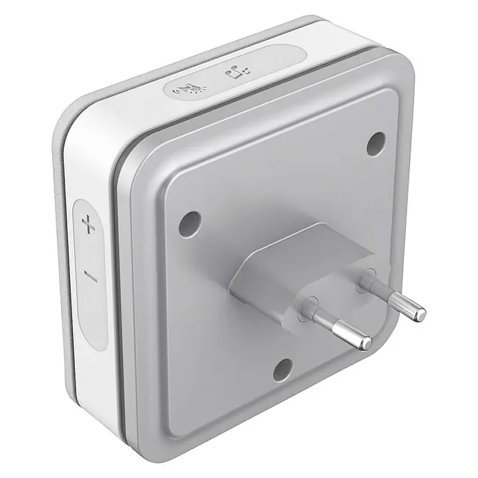 Philips Juego de timbre inalámbrico WelcomeBell - Alcance: 300 m, IP65, Número de enchufes Schuko: 1 - Vista angular