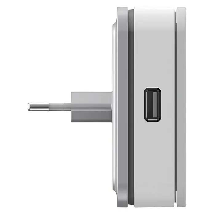 Philips Juego de timbre inalámbrico WelcomeBell - Alcance: 300 m, IP65, Número de enchufes Schuko: 1 - Vista de perfil izquierdo
