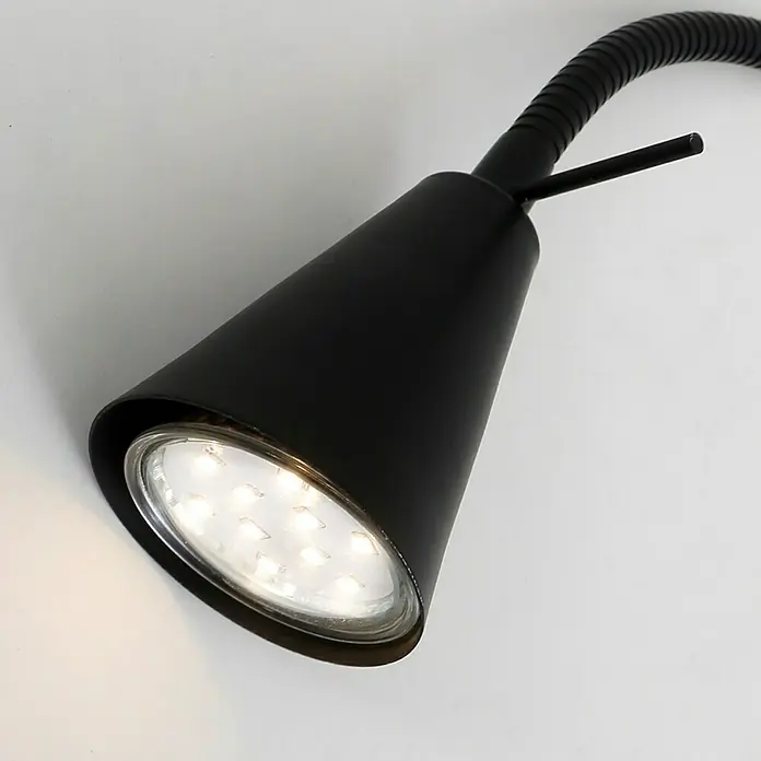 Briloner LED-Wandstrahler Tusa - 4 W, Schwarz, L x B x H: 5,8 x 20,5 x 45 cm - Detailaufnahme