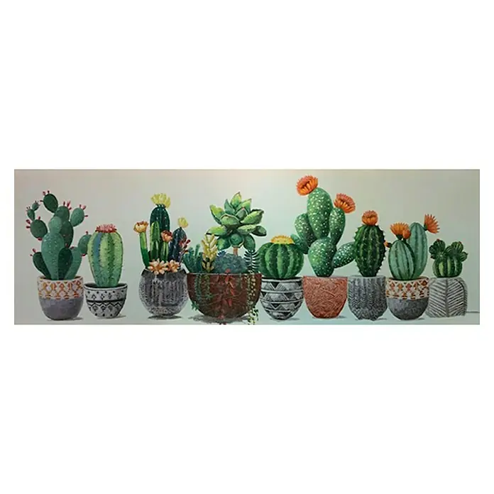 Ručno oslikana slika - Š x V: 90 x 30 cm, Materijal: Drvo - Pogled s gornje strane