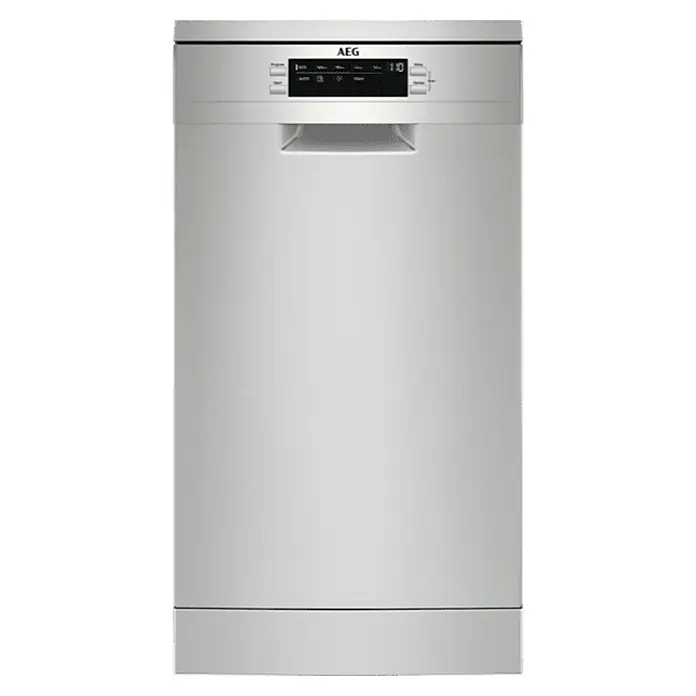 AEG Lavavajillas FFB62407ZM - Apto para: 9 cubiertos, L x An x Al: 61,5 x 44,5 x 85 cm - Vista frontal