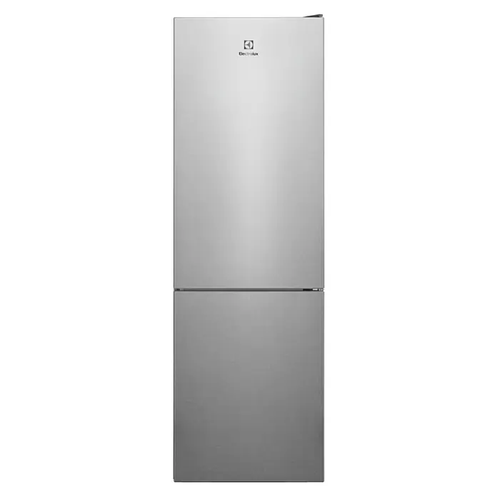 Electrolux Nevera combi LNC7ME32X1 - Contenido útil total: 330 l, 65 x 59,5 x 186 cm, Acero inoxidable - Vista frontal