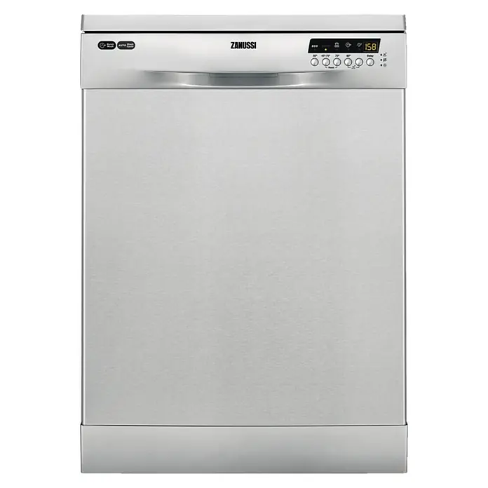 Zanussi Lavavajillas ZDF26004XA - Apto para: 13 cubiertos, Consumo de agua: 11 l por ciclo de lavado, L x An x Al: 62,5 x 60 x 85 cm - Vista frontal