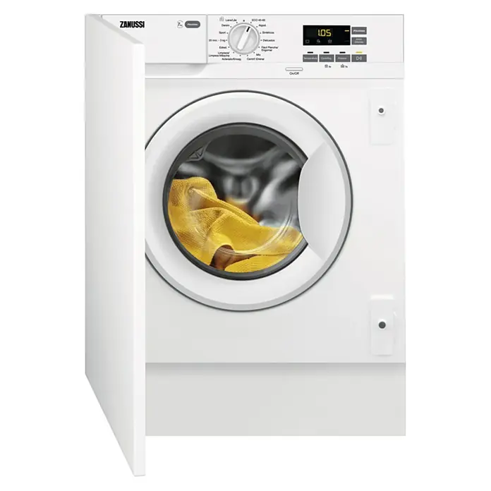 Zanussi Lavadora ZWI712UDWA - 7 kg, Número de programas de lavado: 14 ud., Potencia máx.: 2.200 W - Vista angular
