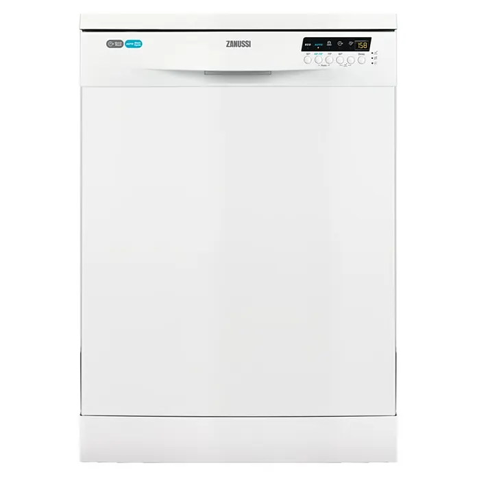 Zanussi Lavavajillas ZDF26004WA - Apto para: 13 cubiertos, Consumo de agua: 11 l por ciclo de lavado, L x An x Al: 62,5 x 60 x 85 cm - Vista frontal