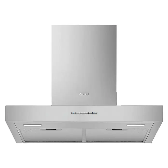 Smeg Campana decorativa KBT600XE - Ancho: 60 cm, Potencia de aire máx.: 473 m³/h en funcionamiento normal, Acero inoxidable - Vista frontal