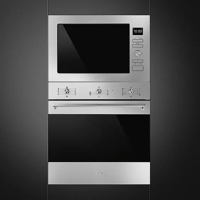 Smeg Microondas empotrado integrado FMI425X - 900 W, 25 l - Foto ambiente