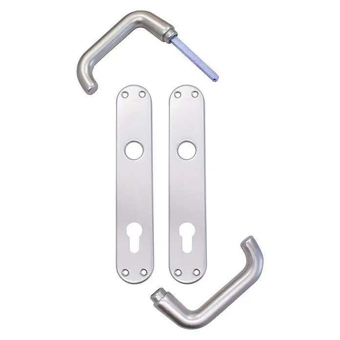 Set kvaka za vrata Everest - Aluminij, Šampanjac - Pogled sprijeda