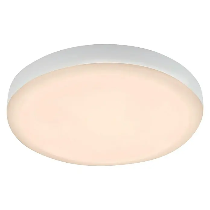 Briloner Foco empotrable Plat - 6 W, Ø x Al: 10 x 3,5 cm, Blanco cálido - Vista descendente