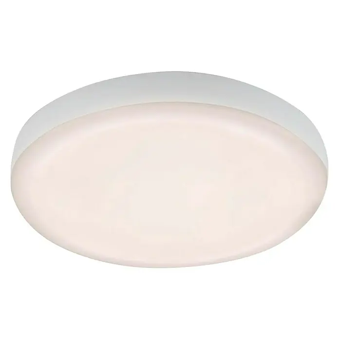 Briloner Foco empotrable Plat - 6 W, Ø x Al: 10 x 3,5 cm, Blanco cálido - Vista ascendente