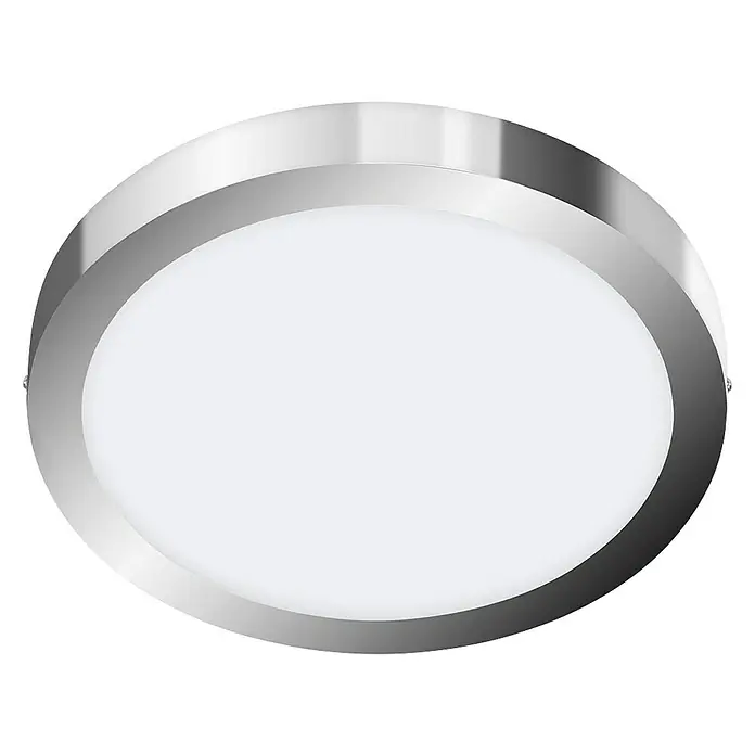 Briloner Plafón LED Bosca - 21 W, Plateado, Ø x Al: 30 x 3,2 cm, Blanco neutro - Vista angular
