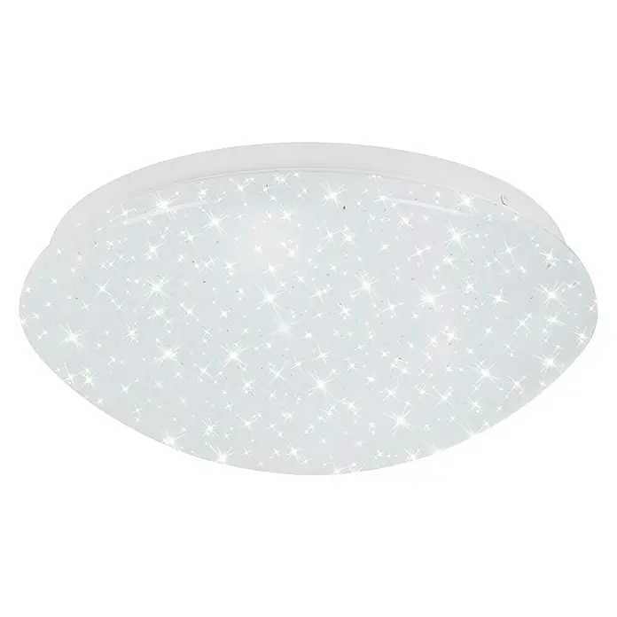 Briloner Plafón LED redondo Stelo - 12 W, Ø x Al: 28 x 9,5 cm, Color de luz: Blanco neutro, Blanco estrellado - Vista angular