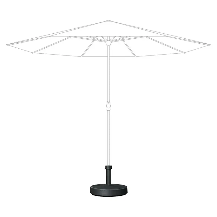 Doppler Stalak za suncobran, okrugli - Može se ispunjavati, Ø x V: 45 x 11 cm, Antracit - Skica