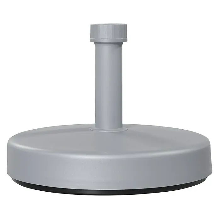 Doppler Schirmständer rund - Befüllbar, Ø x H: 45 x 11 cm, Silber - Vorderansicht