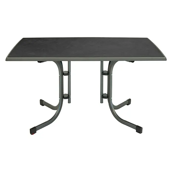 MFG Gartentisch - 132 x 90 cm, Anthrazit - Vorderansicht