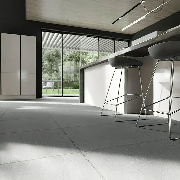 Terrassenfliese Slate Grey - 60 x 60 x 2 cm, Grau, Matt - Stimmungsaufnahme