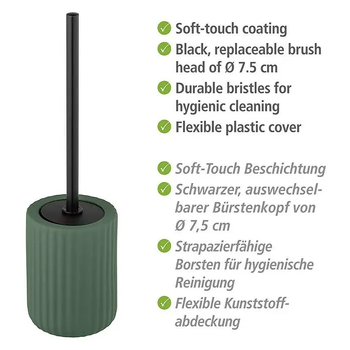 Wenko WC-Bürstengarnitur Belluno - Keramik, Grün - Skizze