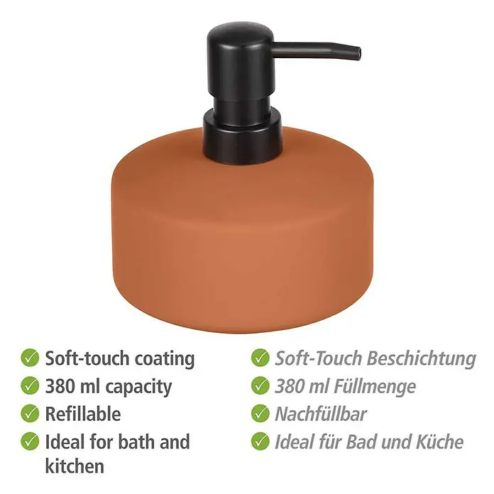 Wenko Seifenspender Avellino - Keramik, Terracotta - Skizze