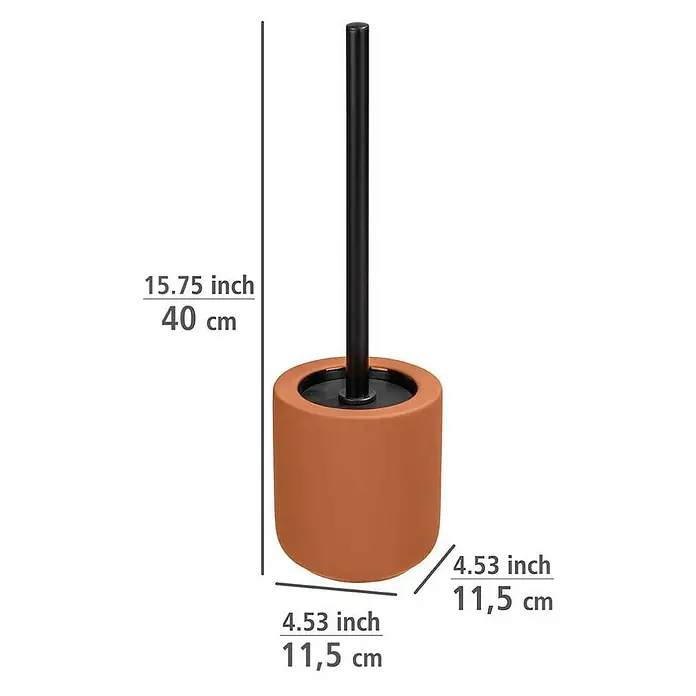 Wenko WC-Bürstengarnitur Avellino - Keramik, Terracotta - Skizze