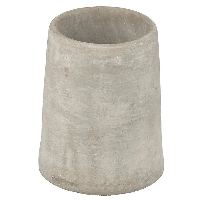 Wenko Zahnputzbecher Villena - Beton, Grau - Vorderansicht