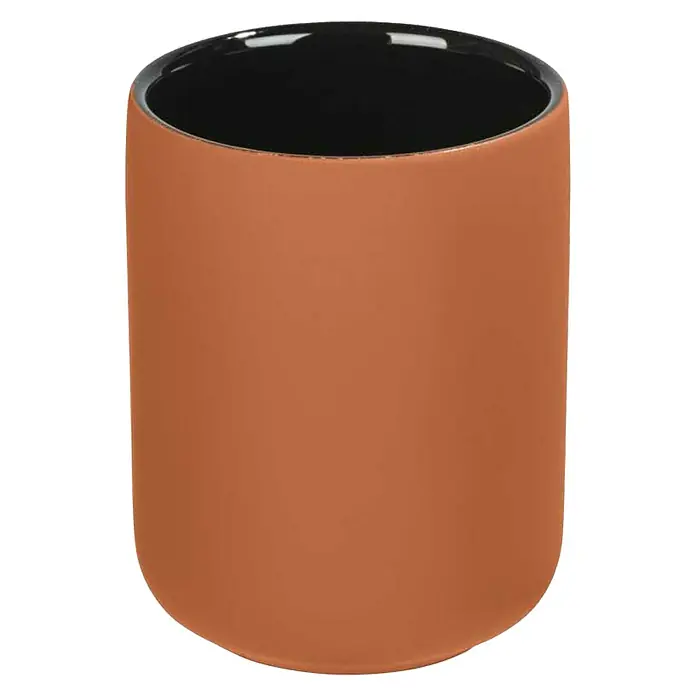 Wenko Zahnputzbecher Avellino - Keramik, Terracotta - Vorderansicht