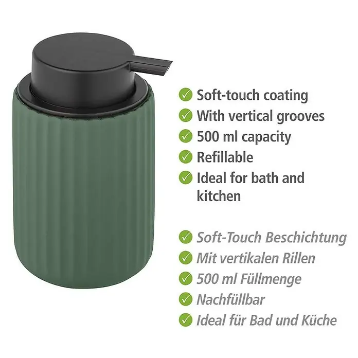 Wenko Seifenspender Belluno - Keramik, Grün - Skizze