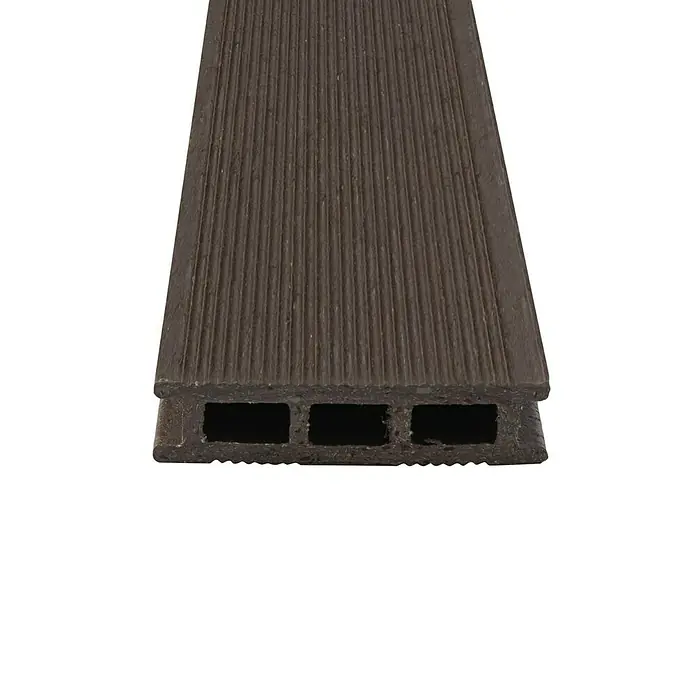 WPC-Terrassendiele Terra - 315 x 12,75 x 2,8 cm, Braun - Detailaufnahme