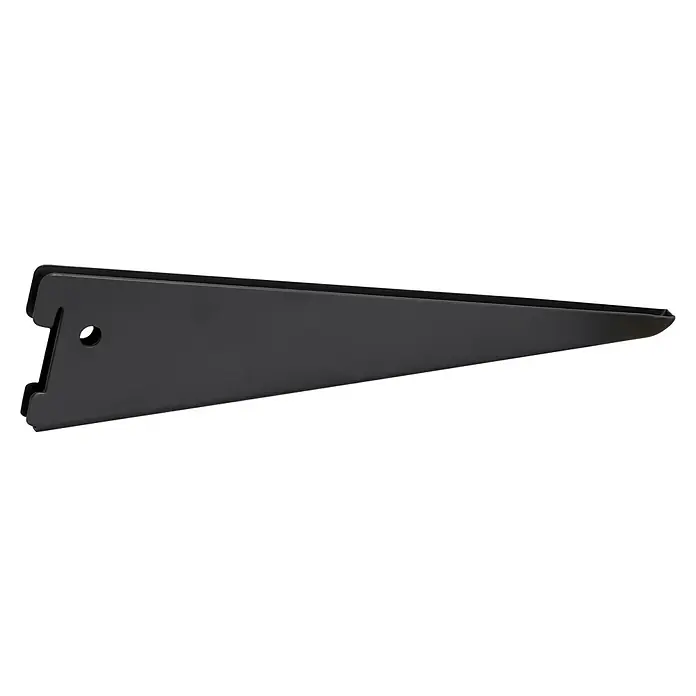 Element System U-Träger 50 - Passend für: Schienen mit Raster 50 mm, Länge: 37 cm, Belastbarkeit: 55 kg, Schwarz, 1 Stk. - Diagonale Ansicht
