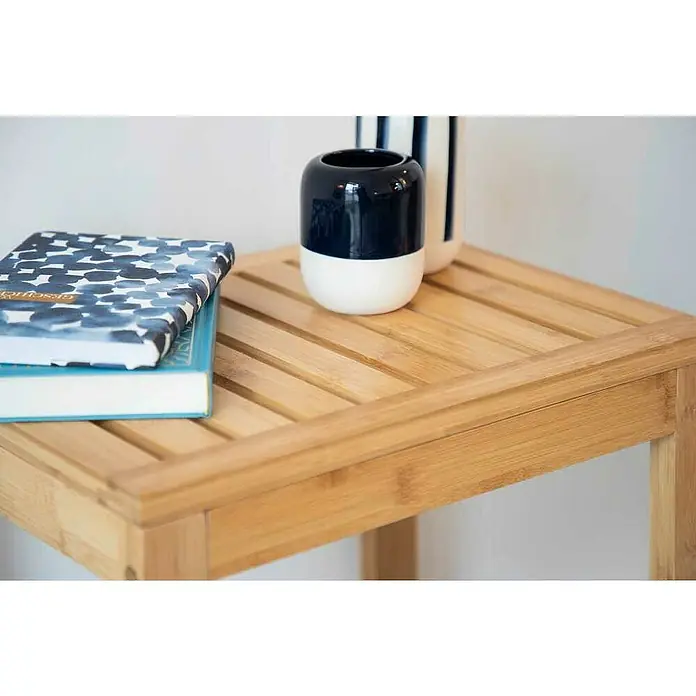 Wenko Bambusa Badhocker - B x H: 40 x 30 cm, Bambus - Stimmungsaufnahme