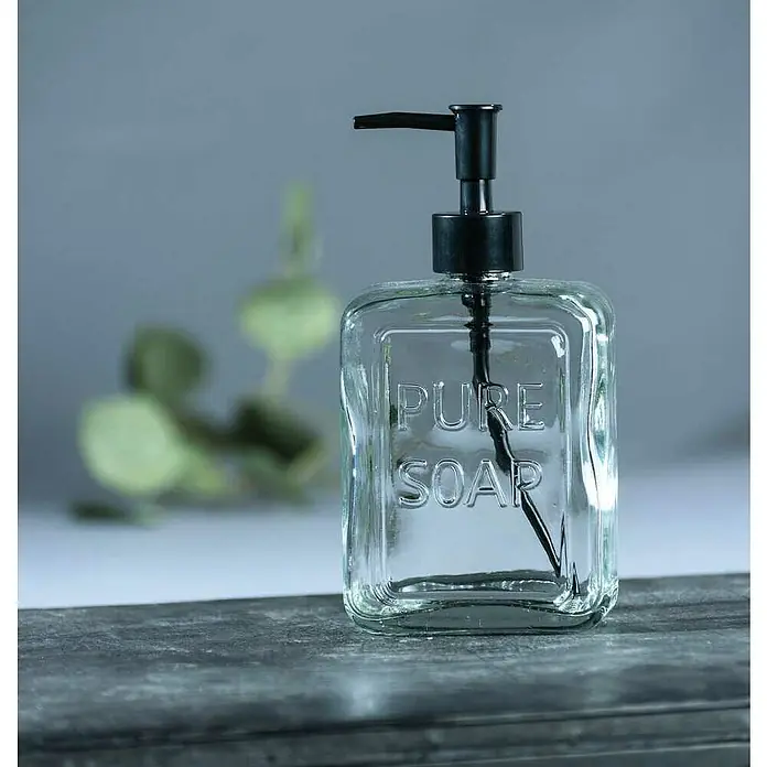 Wenko Seifenspender Pure Soap - Glas, Transparent - Stimmungsaufnahme