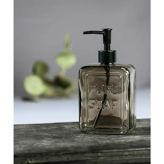 Wenko Seifenspender Pure Soap - Glas, Grau - Stimmungsaufnahme