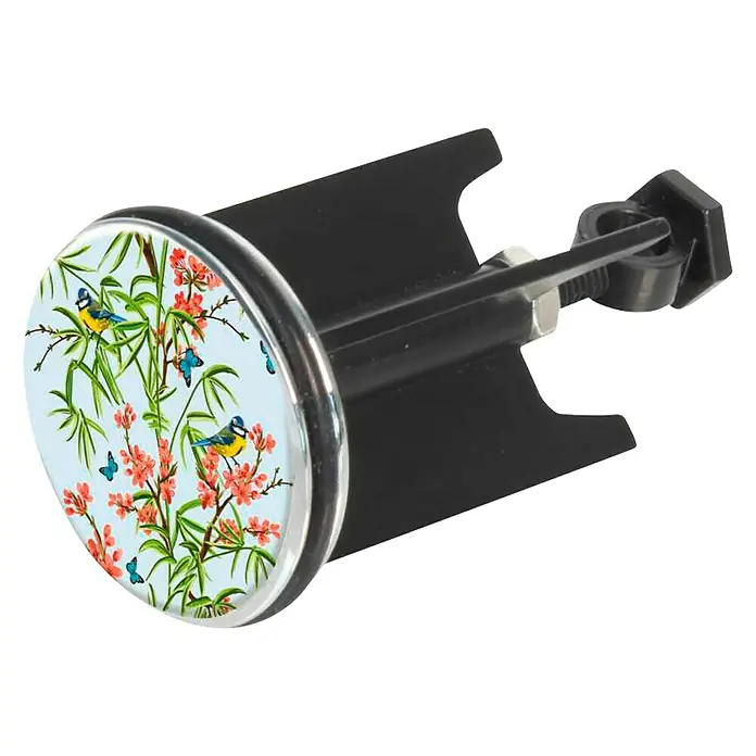 Wenko Excenterstopfen Natura - Natur, Grün/ Bunt, Durchmesser: 3,9 cm - Diagonale Ansicht