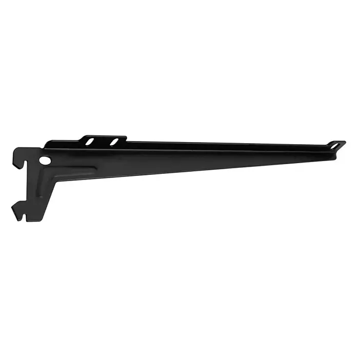 Element System Winkelträger - Länge: 18 cm, Schwarz, Belastbarkeit: 55 kg, 1 Paar - Rechte Seitenansicht