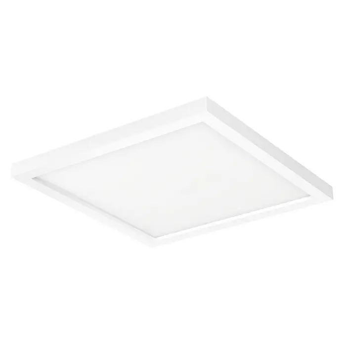 Philips Hue LED-Panel Aurelle - 46,5 W, L x B x H: 30 x 30 x 4,6 cm, Weiß, Warmweiß - Diagonale Ansicht