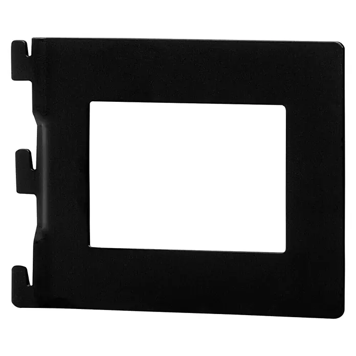 Element System Bücherbügel - 11,8 x 14,3 cm, Schwarz - Diagonale Ansicht