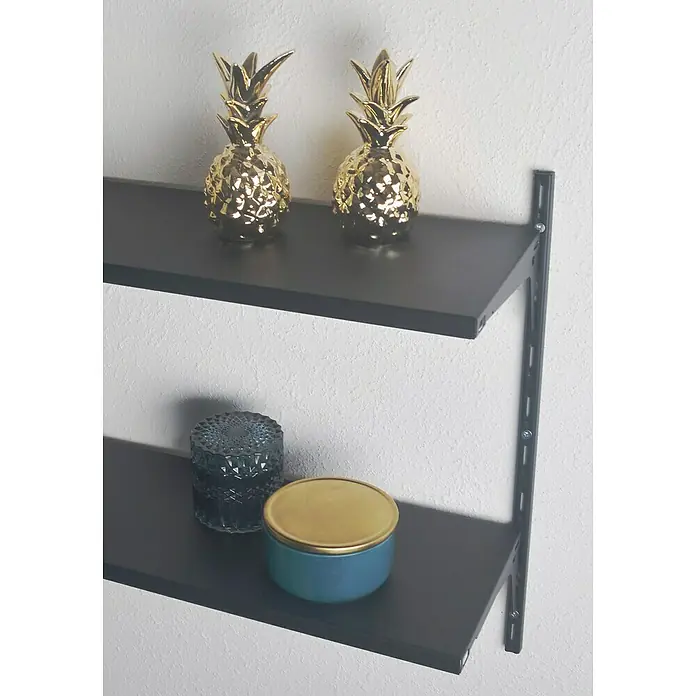 Element System Stahlfachboden - L x B: 80 x 30 cm, Traglast: 30 kg/Boden, Schwarz - Detailaufnahme