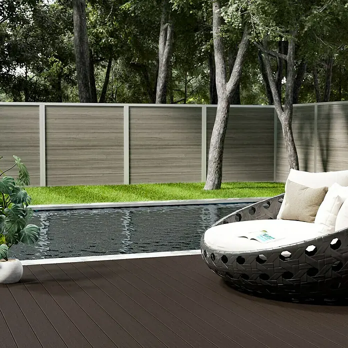WPC-Terrassendiele Terra - 315 x 12,75 x 2,8 cm, Braun - Stimmungsaufnahme