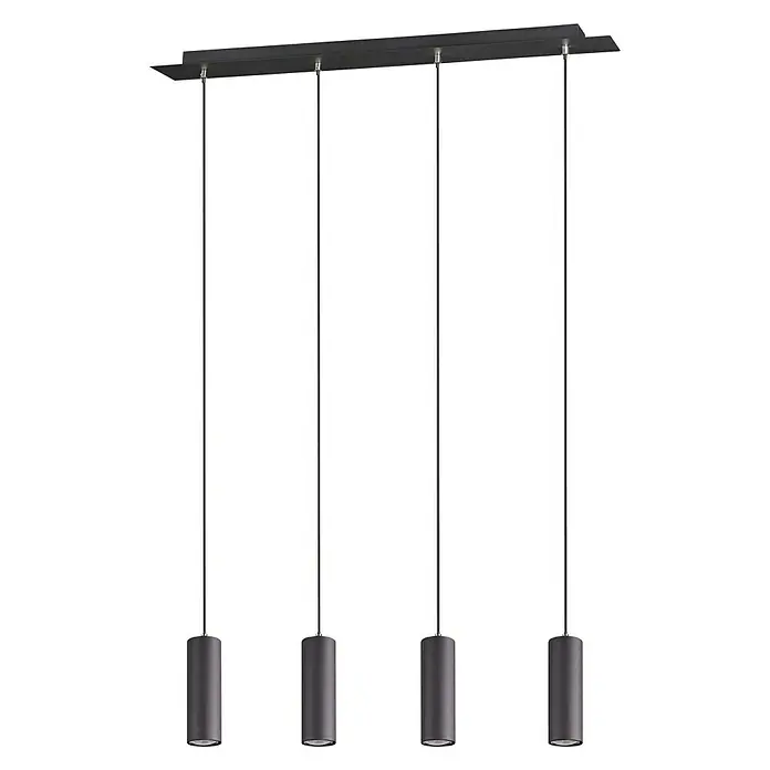 Trio Leuchten Marley Visilica - 140 W, D x Š x V: 9 x 75 x 150 cm, Crne boje, GU10 - Dijagonalni pogled
