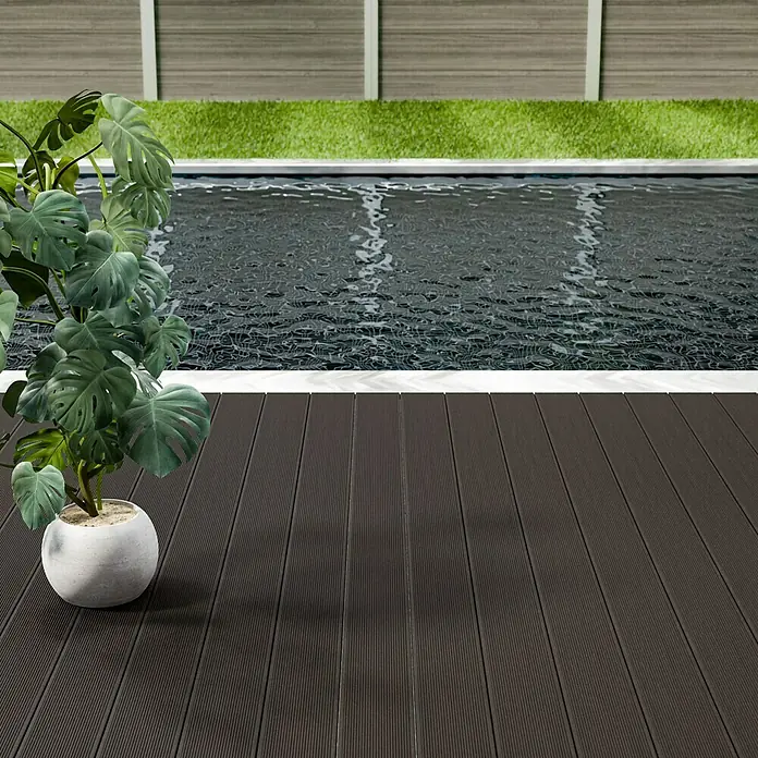 WPC-Terrassendiele Terra - 315 x 12,75 x 2,8 cm, Braun - Stimmungsaufnahme