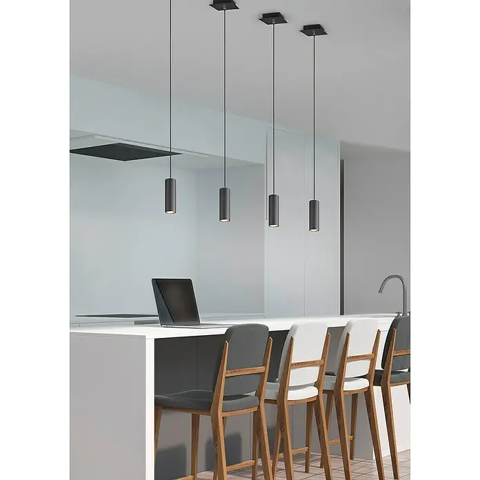 Trio Leuchten Marley Visilica - 140 W, D x Š x V: 9 x 75 x 150 cm, Crne boje, GU10 - Živopisni prikaz