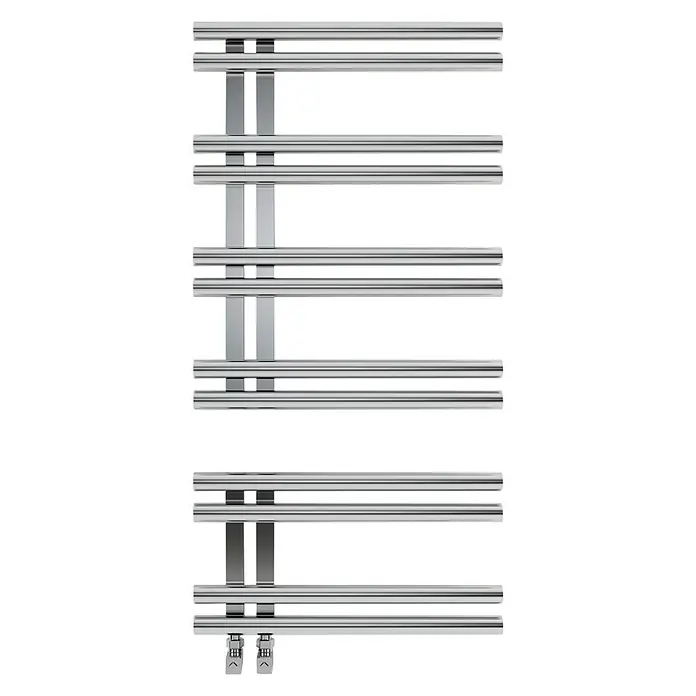 Rointe Radiador toallero Torino Aqua - 50 x 100 cm, 377 W, Acero inoxidable - Vista frontal