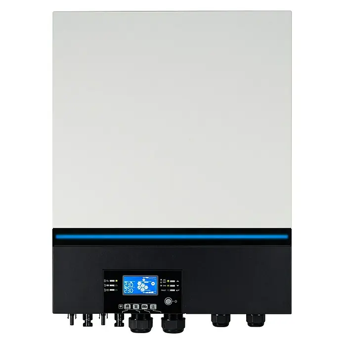 Inversor Axpert MAX - 7,2 kV, 48 V, L x An x Al: 14,7 x 43,2 x 55,36 cm - Vista frontal