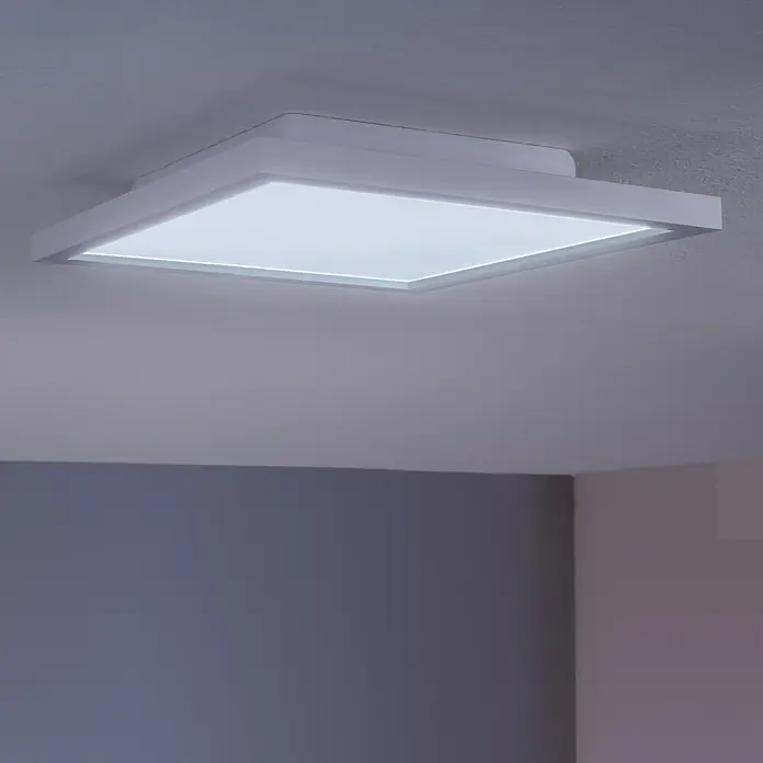 Philips Hue LED-Panel Aurelle - 46,5 W, L x B x H: 30 x 30 x 4,6 cm, Weiß, Warmweiß - Bildausschnitt
