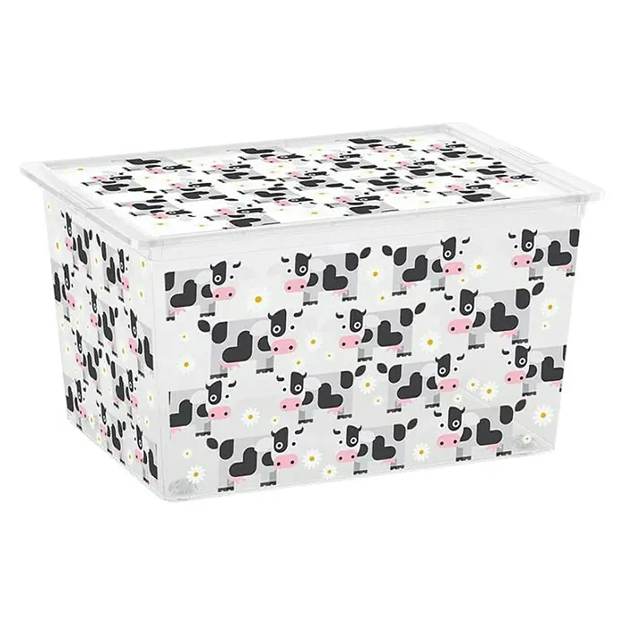 Kutija za pohranjivanje Cute Animals - 38,5 x 55 x 30,5 cm, 50 l, Sa motivima - Dijagonalni pogled