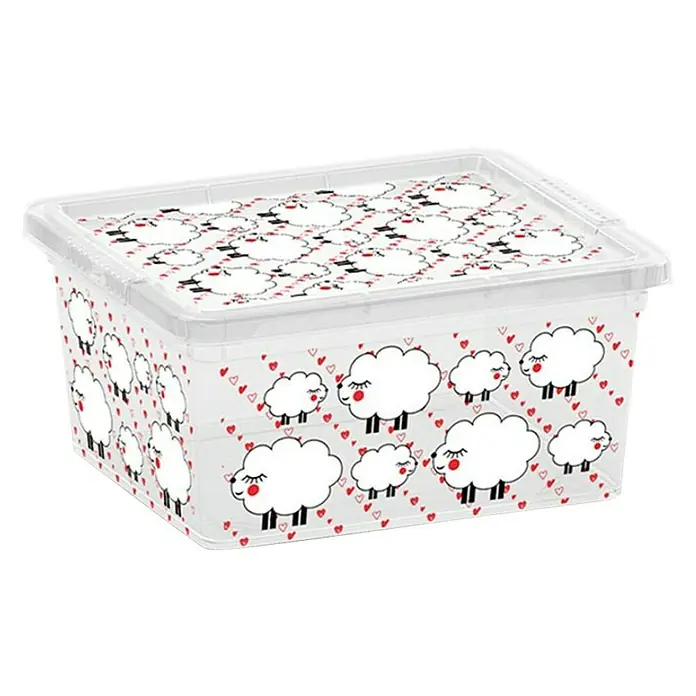 Kutija za pohranjivanje Cute Animals - 19,5 x 9,5 x 16,5 cm, 2 l, Sa motivom - Dijagonalni pogled