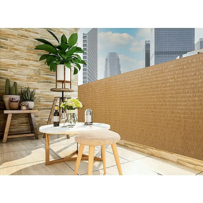 Gardol Sichtschutz Raffia - Beige, 300 x 90 cm - Stimmungsaufnahme